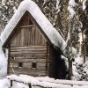 The old Mill covered with snow